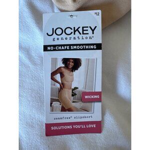 Jockey Generation Seamfree Slipshorts Size 3XL No-Chafe Smoothing Wicking Beige
